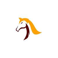 häst huvud logotyp design häst logotyp färger vektor