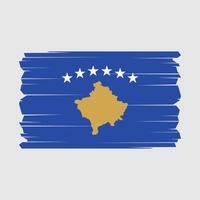 kosovo flagga vektor illustration