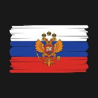 Russland Flagge Vektor Illustration