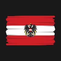 Österreich Flagge Vektor Illustration