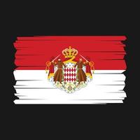 Monaco Flagge Vektor Illustration