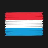 Luxemburg Flagge Vektor Illustration