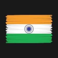 Indien Flagge Vektor Illustration