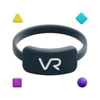 3d vr Brille Symbol Vektor. isoliert auf Weiß Hintergrund. 3d Metaverse, Digital Technologie, virtuell Wirklichkeit Konzept. Karikatur minimal Stil. 3d Headset Symbol Vektor machen Illustration.