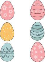 bunt Ostern Eier Sublimation vektor