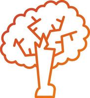 Eiche Baum Symbol Stil vektor