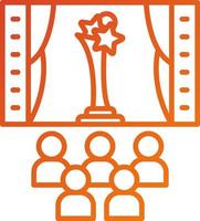 Film Festival Symbol Stil vektor