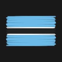 Botswana Flagge Vektor Illustration