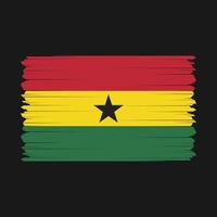 ghana-flaggenvektorillustration vektor