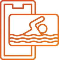 Schwimmen-Icon-Stil vektor