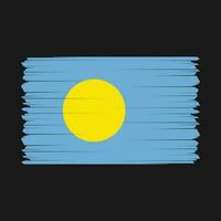 Palau Flagge Vektor Illustration