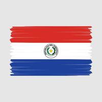 paraguay flagga vektor illustration