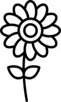 Symbol für Blumenvektor vektor