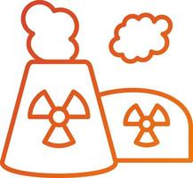 nuklear Verschmutzung Symbol Stil vektor