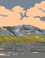 Naatsihchoh National Park Reservieren im Nordwest Gebiete Kanada wpa Poster Kunst vektor