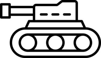 Tank-Vektor-Symbol vektor