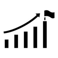 karriär tillväxt vektor ikon