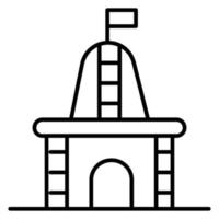 Tempel-Vektor-Symbol vektor