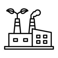 Grün Fabrik Vektor Symbol