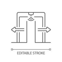 automatisches Türlinearsymbol vektor