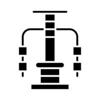 Fitnessstudio Bahnhof Vektor Symbol