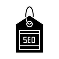 SEO-Tag-Vektorsymbol vektor