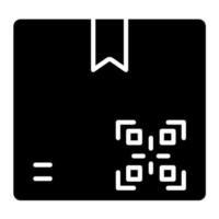 Paket qr Code Vektor Symbol