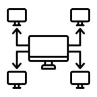 Netzwerk-Vektor-Symbol vektor