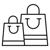 Vektorsymbol für Einkaufstaschen vektor