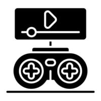 spel trailer vektor ikon