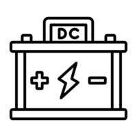 dc Stromspannung Quelle Vektor Symbol