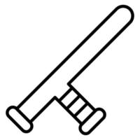 Schlagstock-Vektor-Symbol vektor