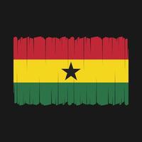 Ghana Flaggenvektor vektor