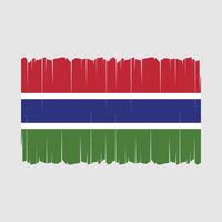 Gambia-Flaggenvektor vektor