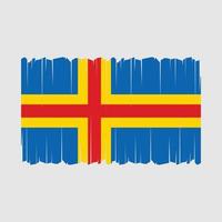 åland öarna flagga vektor