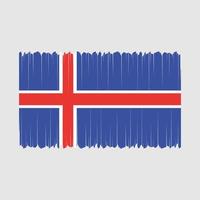 Island Flagge Vektor