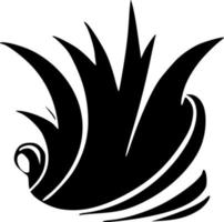 schwarz Tsunami Wellen Symbol vektor