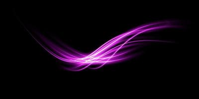 abstrakt Licht Linien von Bewegung und Geschwindigkeit im lila. Licht täglich glühend Wirkung. halbkreisförmig Welle, Licht Weg Kurve Strudel, Auto Scheinwerfer, weißglühend optisch Ballaststoff png. vektor