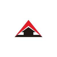 Dreieck Zuhause Schutz Pfeil Symbol Vektor