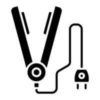 Vektorsymbol für Haareisen vektor