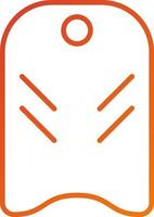 Bodyboarding Symbol Stil vektor