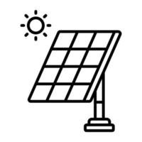 Vektorsymbol für Solarpanel vektor