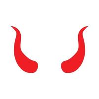 Teufel rot Horn Vektor Bild Abbildungen