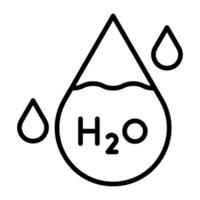 h2o-Vektorsymbol vektor