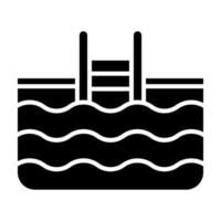 Schwimmbad-Vektor-Symbol vektor