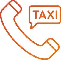 Anruf-Taxi-Symbol-Stil vektor