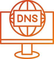 DNS-Symbolstil vektor