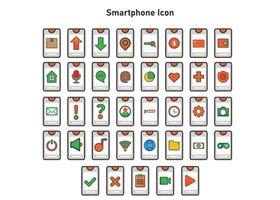 Smartphone-Symbol Illustration. flache Vektorillustration. kann für, Icon Design Element, UI, Web, mobile App verwenden. vektor