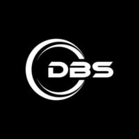 dbs brev logotyp design i illustration. vektor logotyp, kalligrafi mönster för logotyp, affisch, inbjudan, etc.