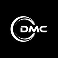 dmc brev logotyp design i illustration. vektor logotyp, kalligrafi mönster för logotyp, affisch, inbjudan, etc.